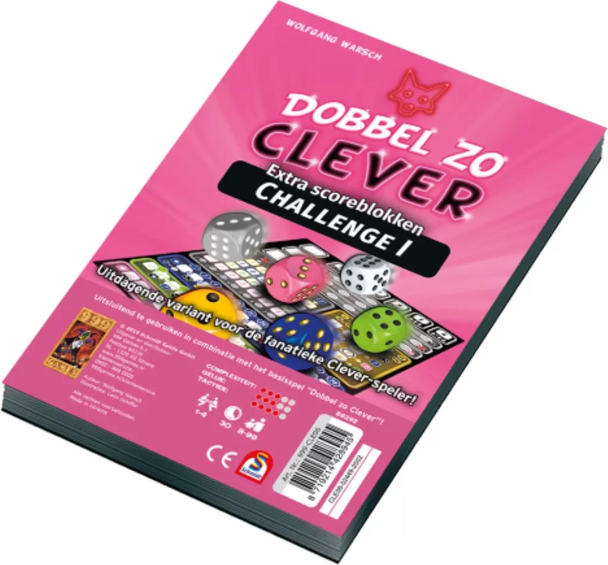 999 Games - Scoreblokken - Dobbel zo Clever Challenge - Dobbelspel — afbeelding 2
