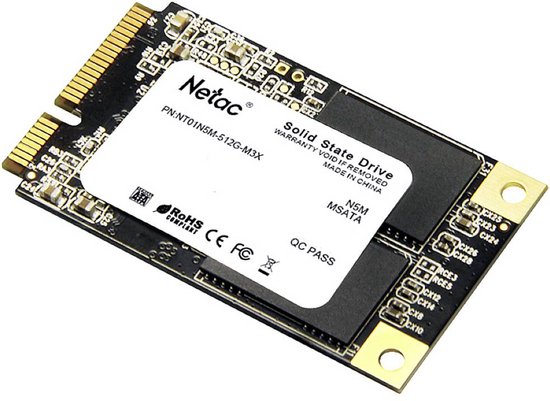 Netac Technology 512 GB mSATA SSD harde schijf mSATA Retail NT01N5M-512G-M3X