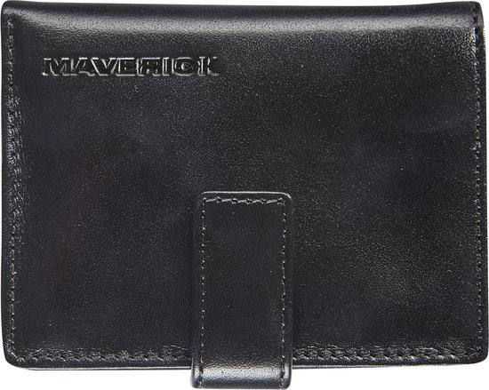 Maverick all black - pasjeshouder - creditcardhouder - supercompact - RFID - zwart