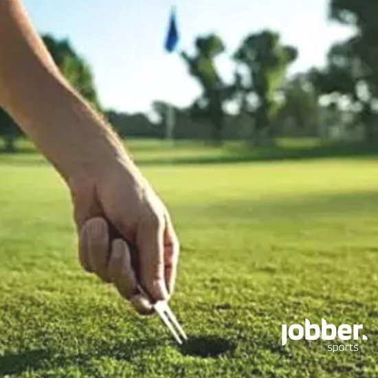 Jobber - Golf - Pitchfork - Metaal - Golf accessoire - Marker - ZWART - Jobber Sports