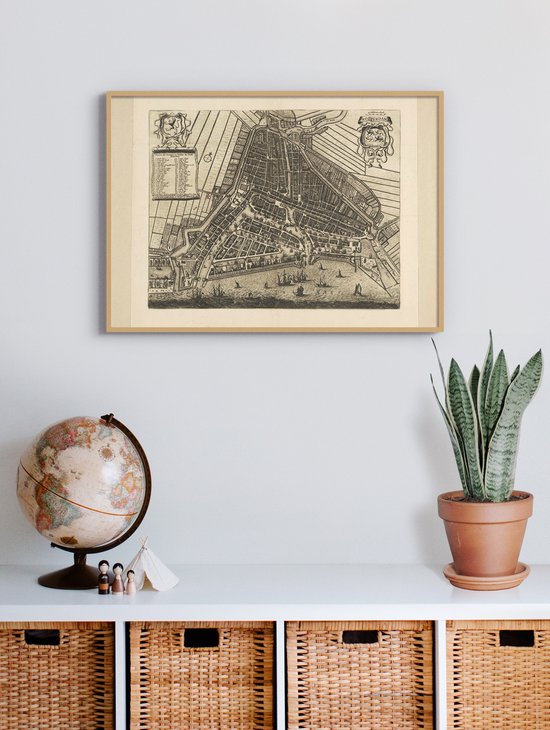 Poster Historische kaart Leuven