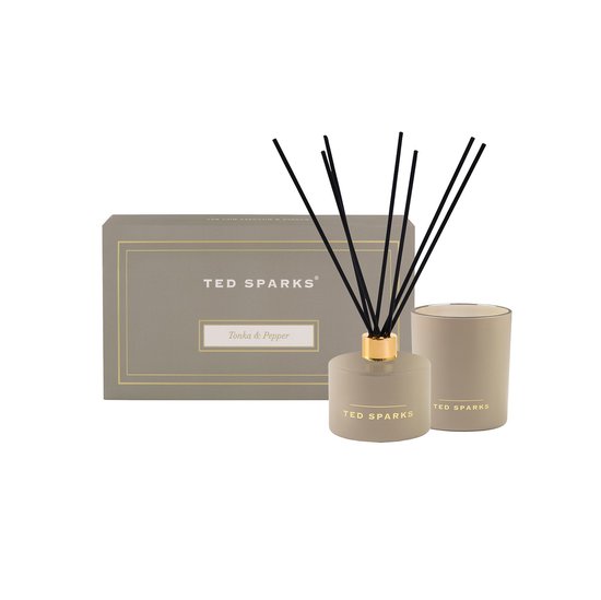 Ted Sparks - Candle & Diffuser Gift Set - Tonka & Pepper