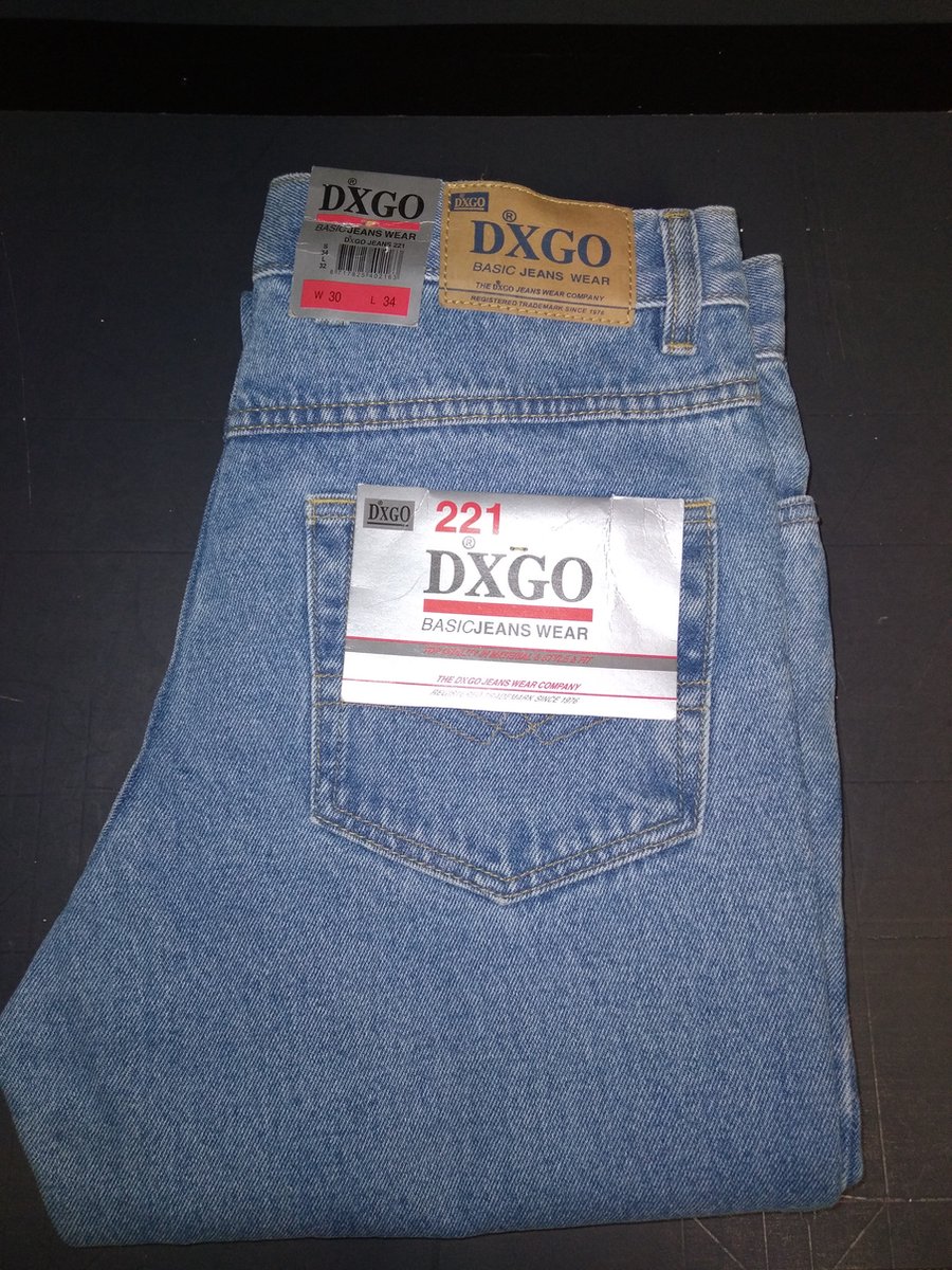 DJX Heren Jeans 221 Regular - Light stone - W42 X L30