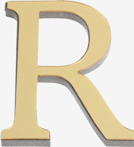 interieur stem mooi 3D letters- logo -prijs per stuk - plak logo letters - goud - spiegel -  wand letters... | bol.com