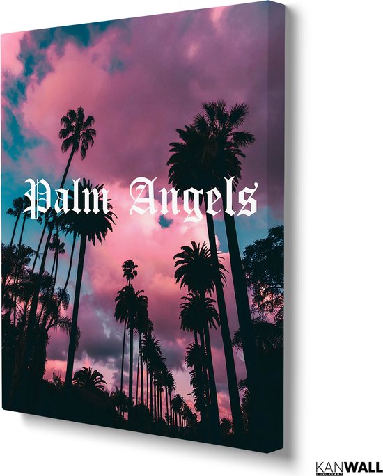 Luxe Canvas Schilderij Palm Angels | 40x60 | Woonkamer | Slaapkamer | Kantoor | Muziek | Design | Art | Modern | ** 4CM DIK! 3D EFFECT**