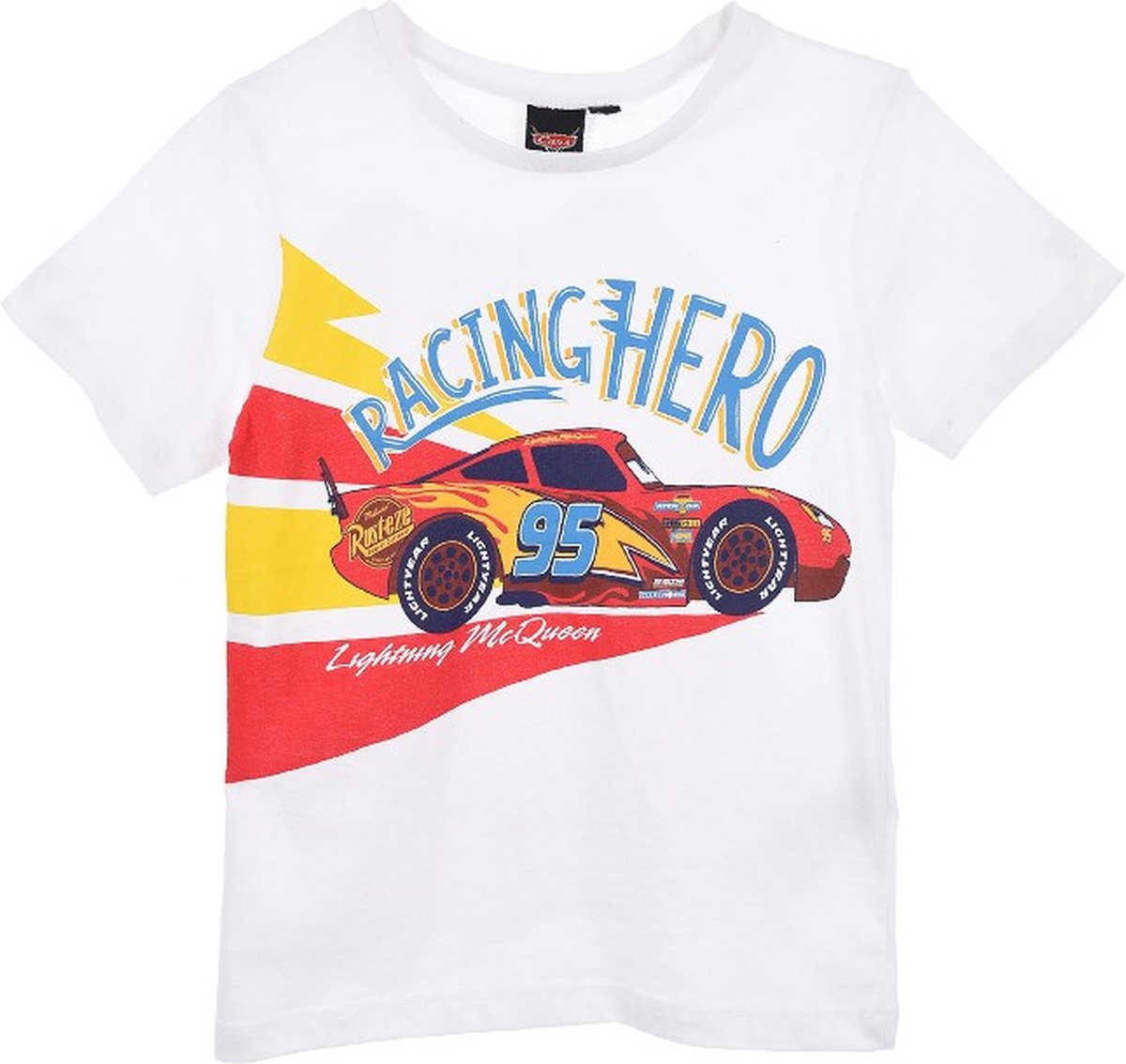 Disney -T-shirt Disney Cars- jongens - wit - maat 104