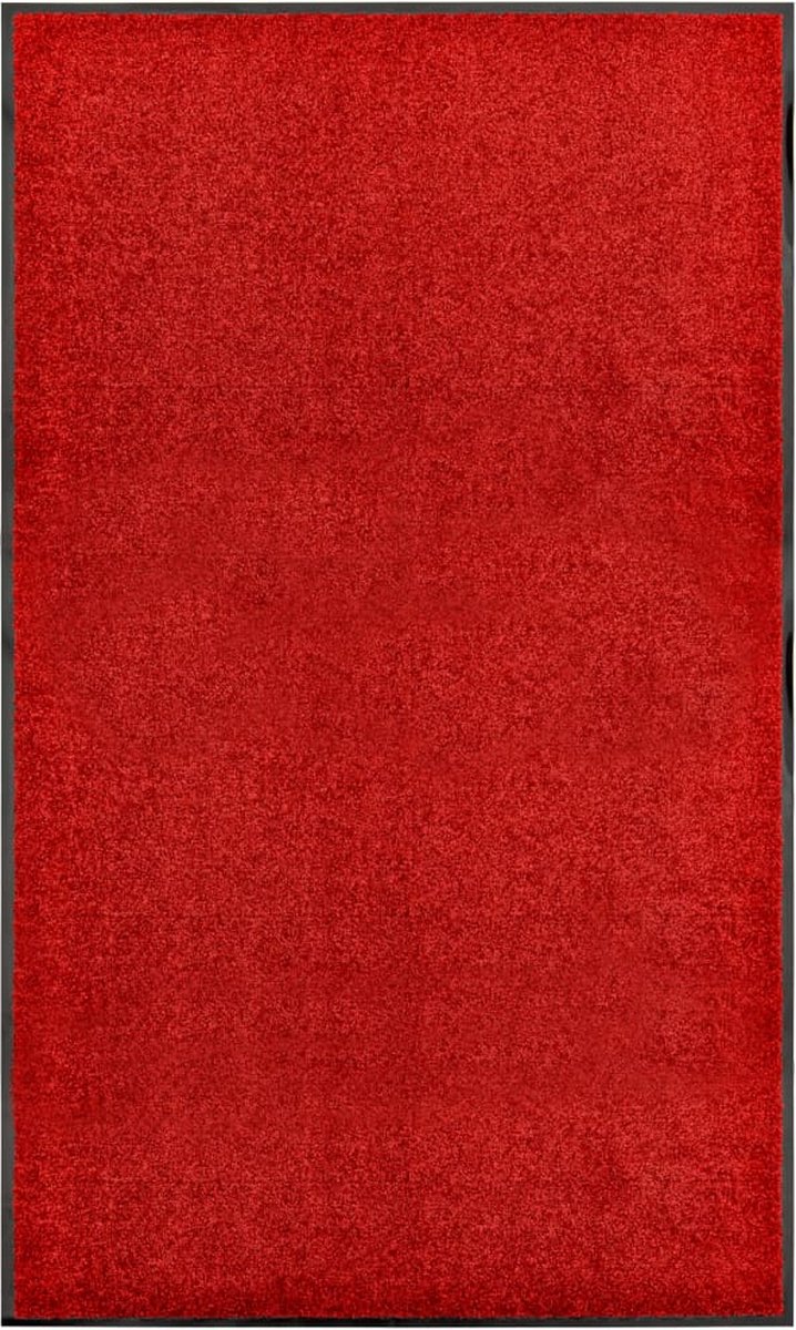 VidaLife Deurmat wasbaar 90x150 cm rood