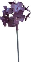 Floz Design tuinsteker paarse bloem - ijzeren sierui - 60 cm - handgemaakt en fairtrade