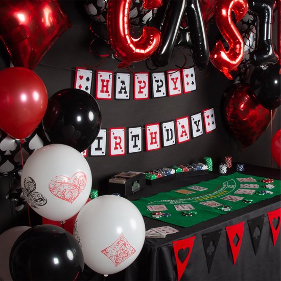 doorgaan met Decoderen Fluisteren Fissaly® 66 Stuks Las Vegas Casino Decoratie set – Poker Verjaardag Feest  Versiering –... | bol.com