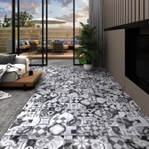 Bol.com VidaLife Vloerplanken zelfklevend 446 m² 3 mm PVC grijs patroon aanbieding