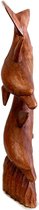 hand carved Dolphin / wood carving bali / wood carving indian / wood carving animals /