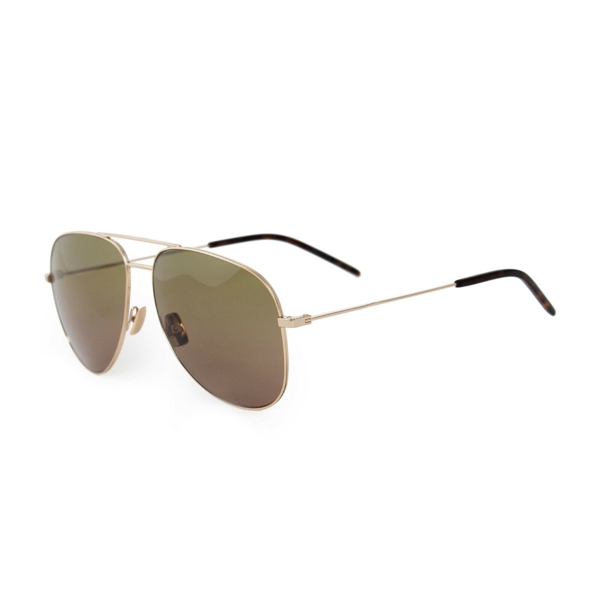 Yves Saint Laurent Classic II-zonnebril-Goud-Groen-59mm