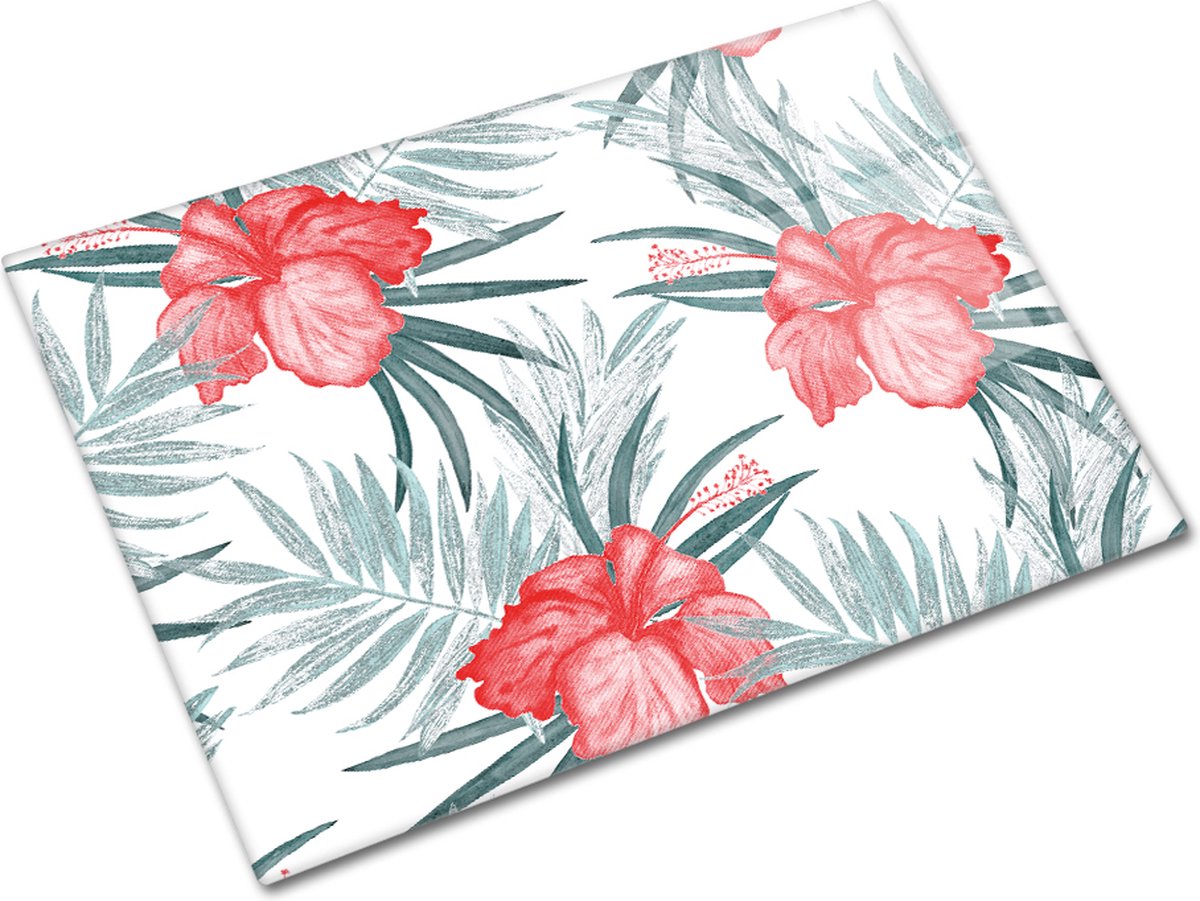 Exotisch Patroon Tempered GlasSnijplank 30cm × 40cm - Glassnijplank