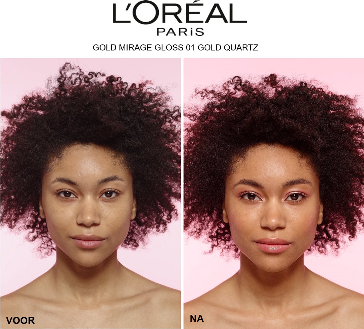 L’Oréal Paris Gold Mirage Lipgloss 01 Gold Quartz Goudkleurig
