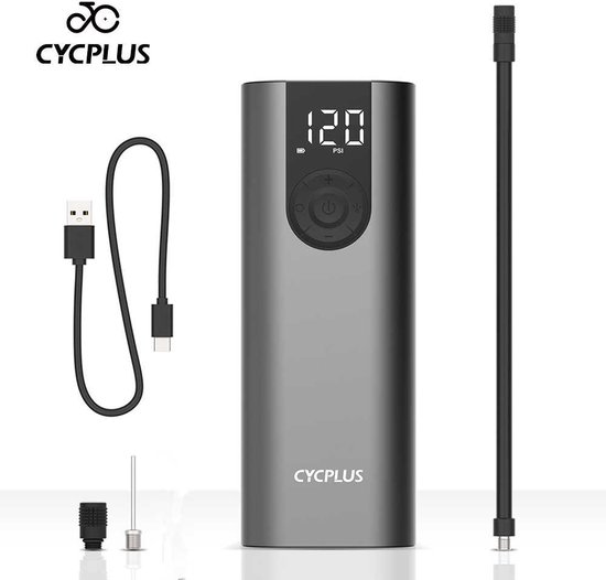 CYCPLUS-Pompe à vélo électrique, accessoires de vélo, gonfleur d'air haute  pression, pompe portable pour