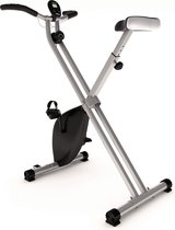 Hometrainer - Hometrainer fiets - Inklapbaar - Met ergometer - 8 weerstandniveaus - LCD - Zwart
