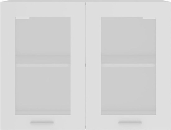vidaXL Armoire suspendue Blanc 80x31x60 cm Aggloméré - Armoire suspendue - Armoires suspendues - Armoire suspendue - Armoires suspendues