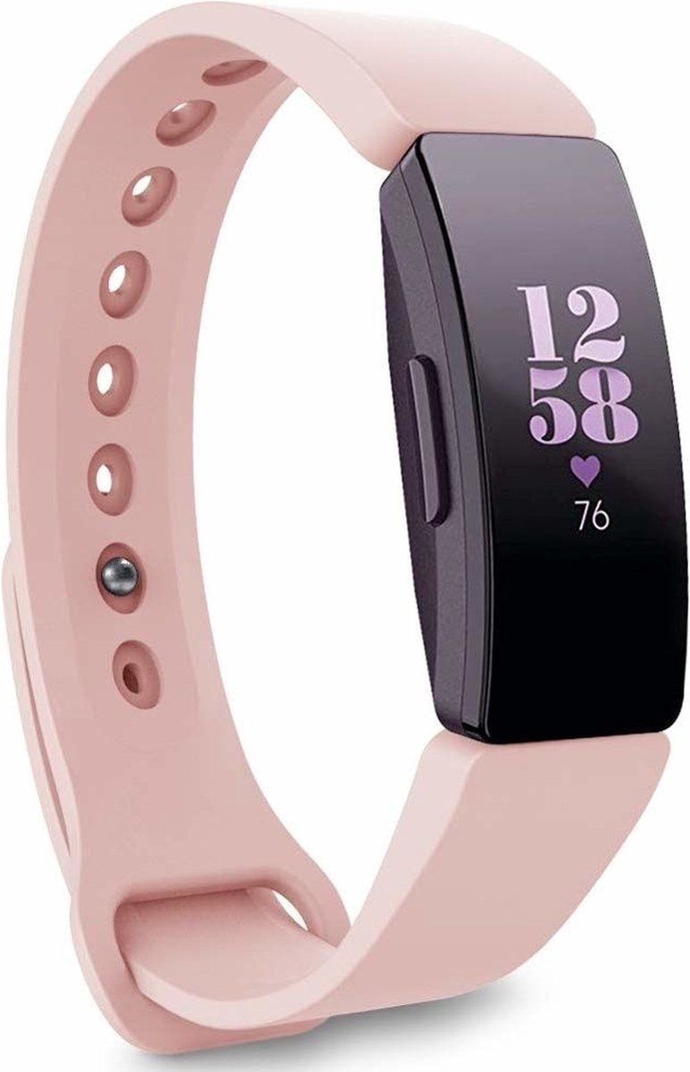 Siliconen bandje - roze, geschikt voor Fitbit Inspire & Inspire HR