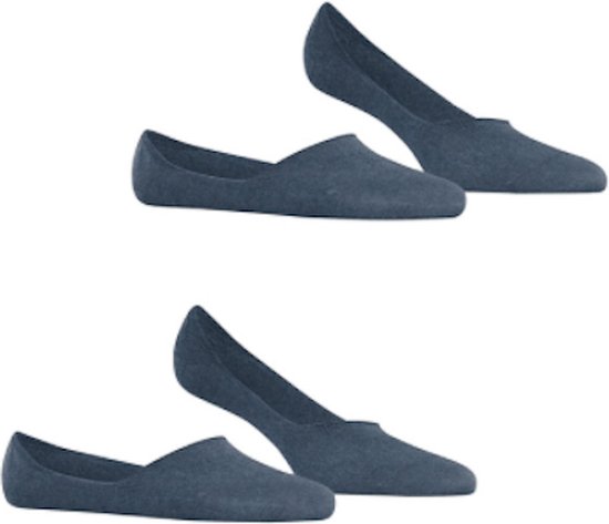 Burlington 2 paar invisible sneaker sokken maat 43/44 light denim