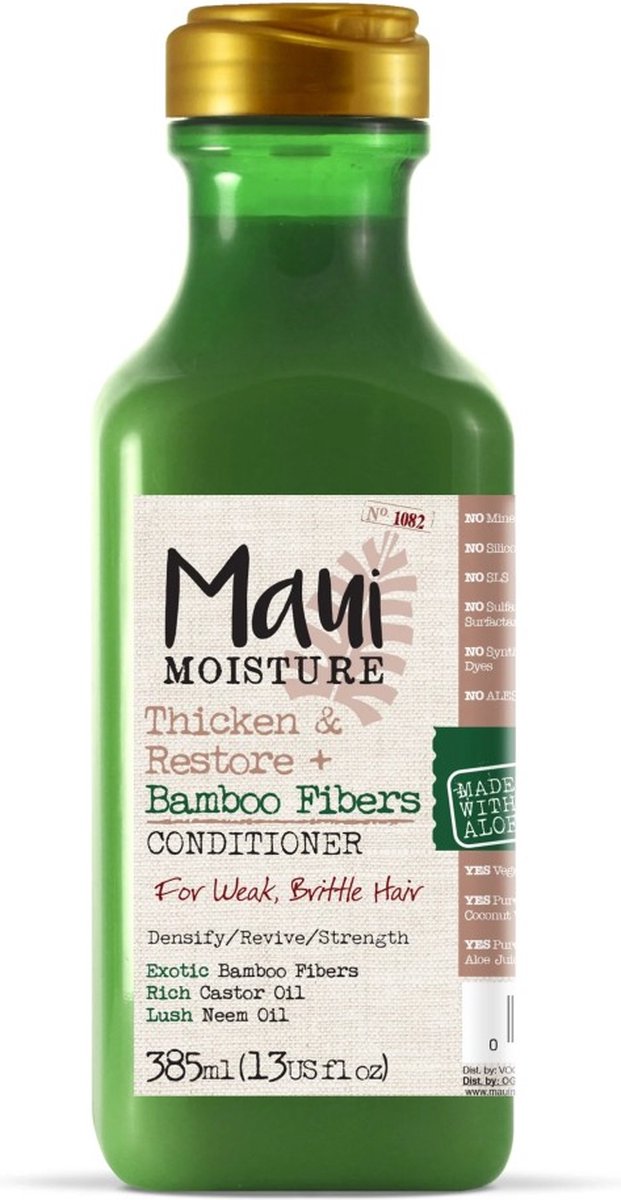 Maui Moisture Thicken & Restore Bamboo Fiber Conditioner 385 ml - Conditioner voor ieder haartype