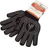 GrillTeam Barbecue handschoenen - Temperaturen tot 300 ° C - Siliconen coating voor antislip - waterbestendig