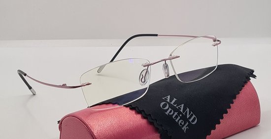 titanium leesbril +1,5 roze kleur / Lichtgewicht Lezers Vrouwen /... | bol.com