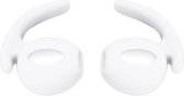 DrPhone H1 Headset Caps Siliconen Oordopjes Cover Met Oorhaak Geschikt voor IOS Airpods 1 en 2 - Wit