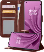 OnePlus 10 Pro Case Book Case Cover - OnePlus 10 Pro Case Wallet Cover - OnePlus 10 Pro Case - Marron