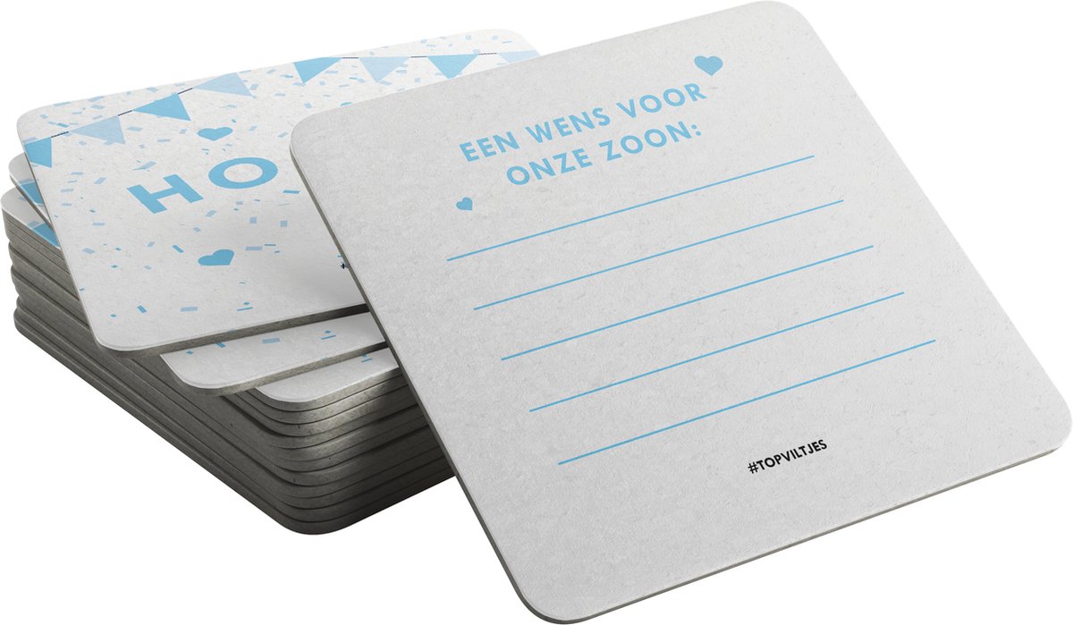 Bierviltjes Babyshower Jongen (20 stuks)