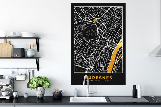 Affiche France - Suresnes - Plan de ville - Plan - Plan d'étage - 80x120 cm
