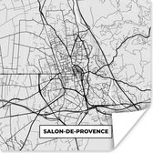 Affiche Plan de ville - France - Plan - Salon-de- Provence - Plan d'étage - 50x50 cm