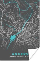 Affiche Angers - France - Plan - Plan - Plan de la ville - 20x30 cm