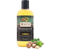 Macadamia Olie 100ml | 100% Puur & Onbewerkt | Macadamia Oil voor Haar, Huid en Lichaam