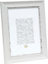 Deknudt Frames fotolijst S45WF1 - witte schilderstechniek - 18x24 cm
