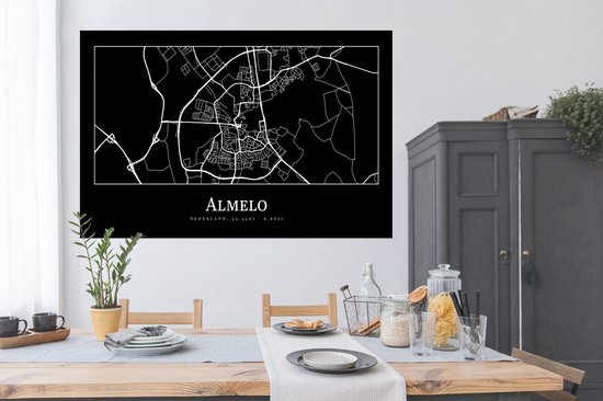 Affiche Carte - Almelo - Plan de la ville - Carte - 180x120 cm XXL