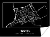 Poster Stadskaart - Hoorn - Kaart - Plattegrond - 120x90 cm