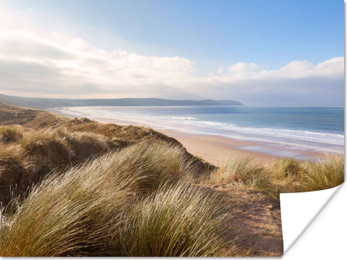 Poster Duin - Strand - Water - 80x60 cm