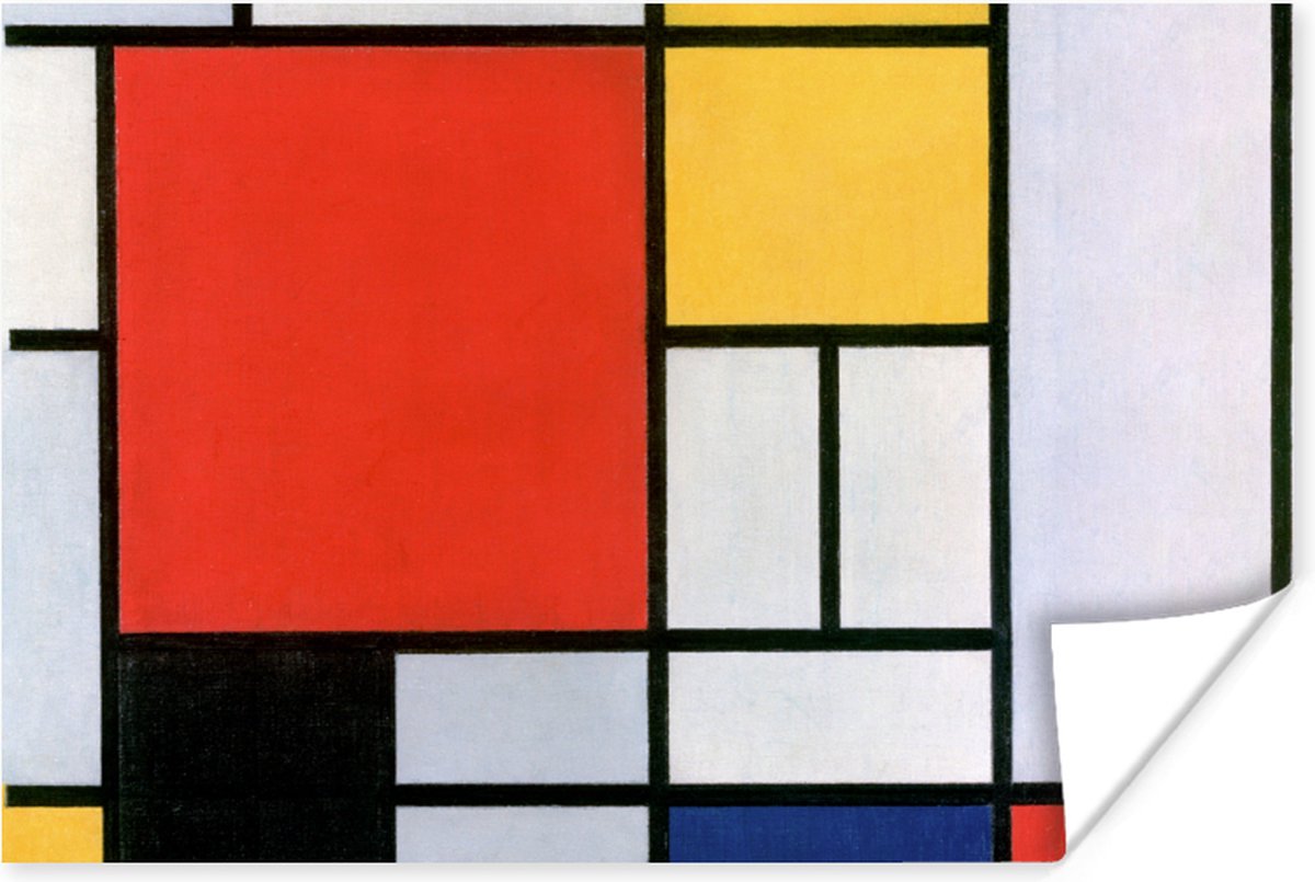 Poster Kunst - Mondriaan - Oude meesters - 30x20 cm