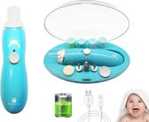 FOOCCA Baby Nagelknipper - Oplaadbaar - Baby Manicureset - Baby Verzorgingsset - Baby Nagelvijl - Baby Nagelschaartje - Baby Nagelset - Elektrisch.