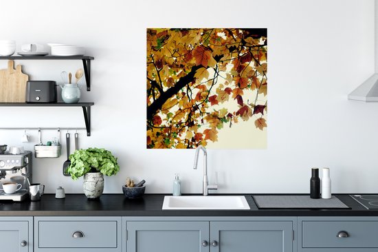 Poster Arbres - Feuilles d'automne - Nature - 75x75 cm