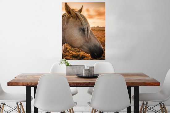 Affiche Cheval - Animaux - Portrait - 60x80 cm