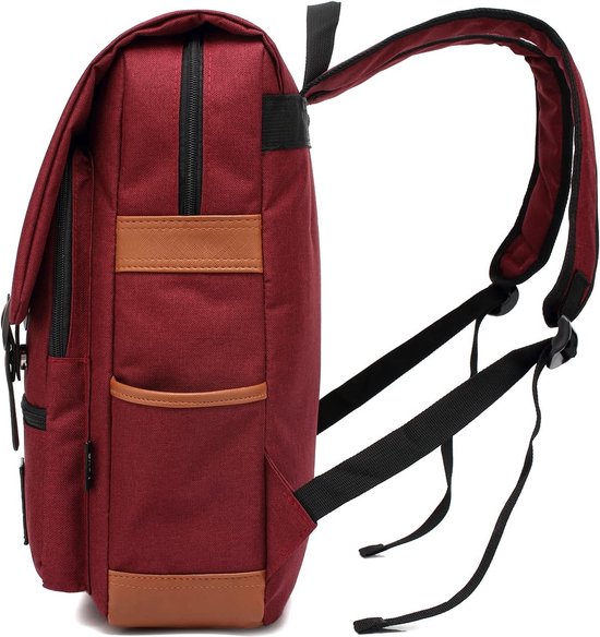 FANDARE Uniseks multifunctionele rugzak met USB-poort, voor laptop 15,6
