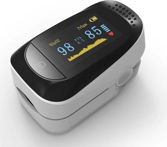 Oxymètre Curify®, Compteur d'oxygène médical avec moniteur de fréquence  cardiaque