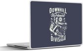 Laptop sticker - 15.6 inch - Skateboard - Helm - Retro - 36x27,5cm - Laptopstickers - Laptop skin - Cover