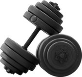 Focus Fitness – Verstelbare Dumbbellset 28 kg - 2 x 14 kg - Gewichten Set - Dumbbellset