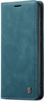 Casemania Hoesje Geschikt voor Oppo A57 5G & A77 5G Emerald Green - Portemonnee Book Case