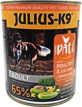 Julius K9 - Nourriture Alimentation humide pour chien - Pâté - Kip & Courgette - 4 x 800g