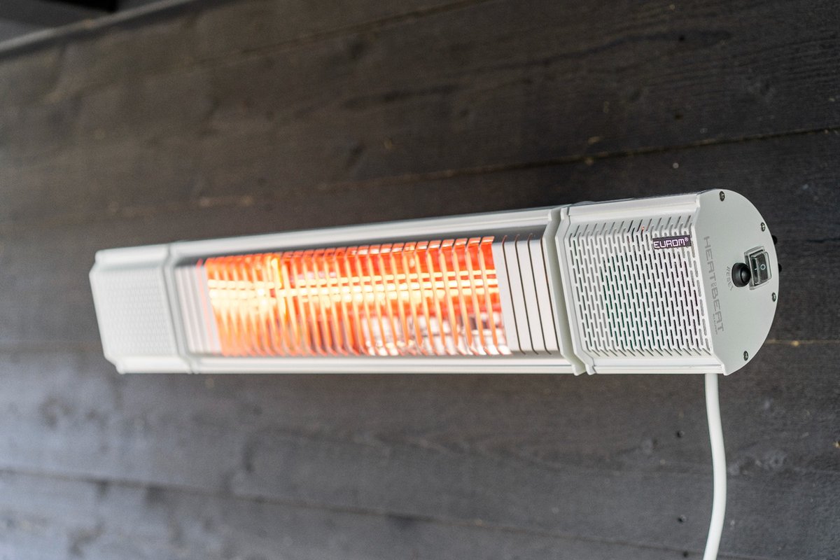 Eurom Heat and Beat - Patio heater with speaker - White