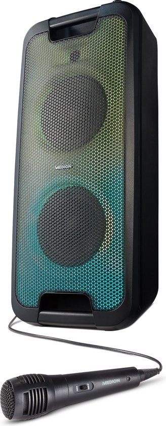 LCF - Micro Karaoke avec enceinte Bluetooth Noir