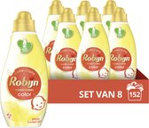 Bol.com Robijn Klein & Krachtig Collections Zwitsal Color Vloeibaar Wasmiddel - 8 x 19 wasbeurten - Voordeelverpakking aanbieding